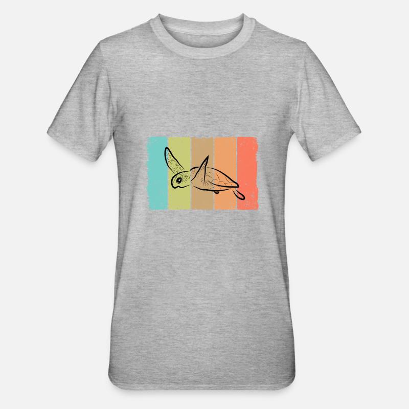 Turtle turtle - Unisex Polycotton T-Shirt - heather grey