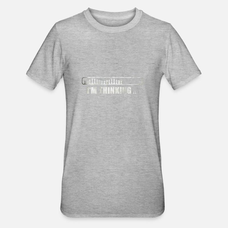 Chess - I'm thinking - Unisex Polycotton T-Shirt - heather grey