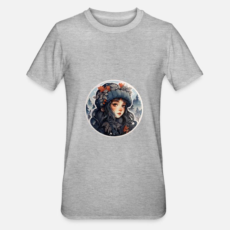 Fille d’hiver - T-shirt polycoton Unisexe - gris chiné