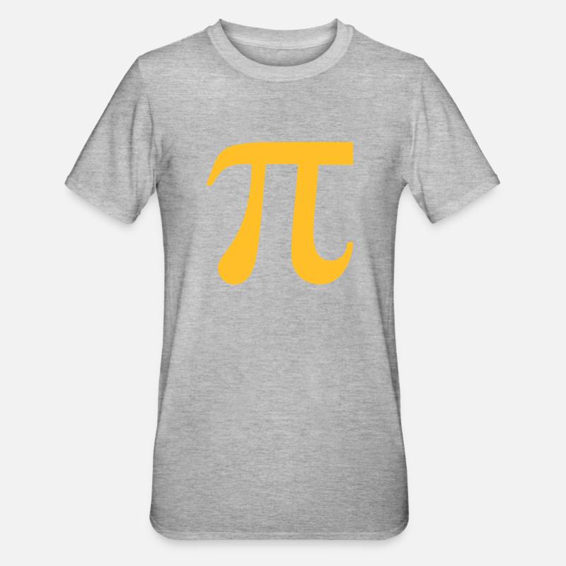 Pi - T-shirt polycoton Unisexe - gris chiné
