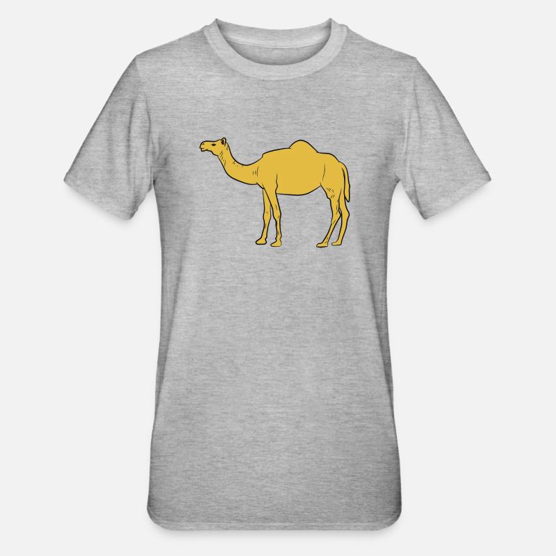 Kamel / Dromedar - seitliche Ansicht - Unisex Polycotton T-Shirt - undefined