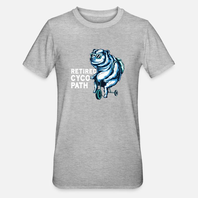Cycopathe - T-shirt polycoton Unisexe - gris chiné