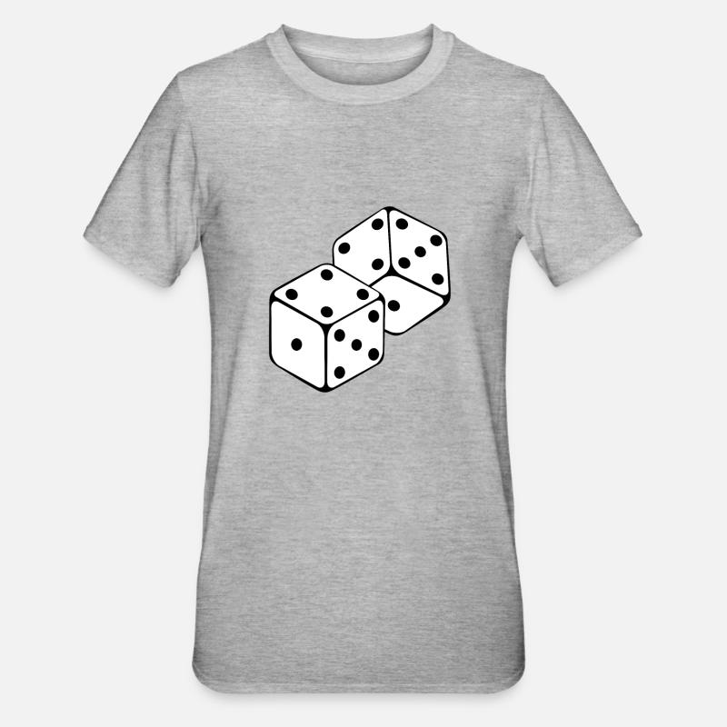 cube - T-shirt polycoton Unisexe - gris chiné