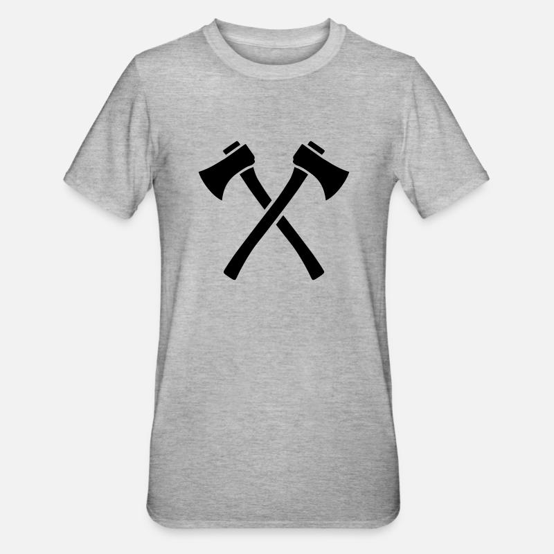 Axt - Unisex Polycotton T-Shirt - Grau meliert