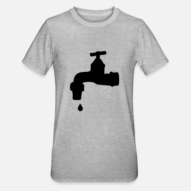 Robinet - T-shirt polycoton Unisexe - gris chiné