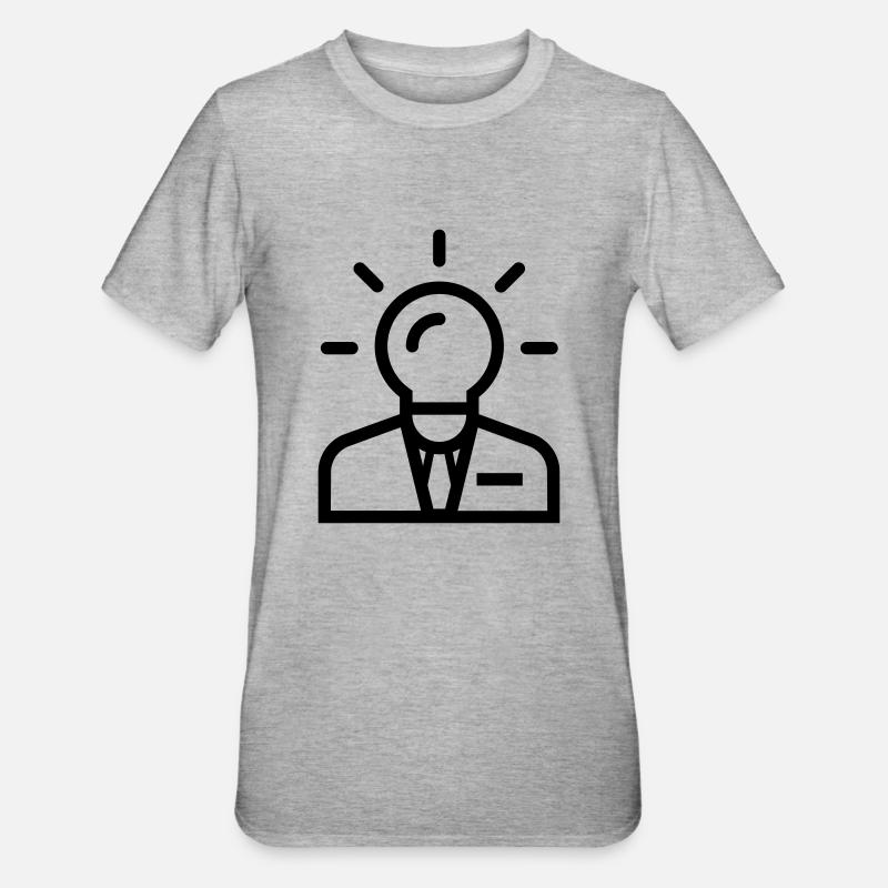 Geschäftsidee - Unisex Polycotton T-Shirt - Grau meliert