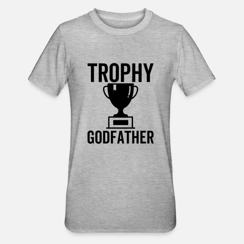 Trophäe Pate - Unisex Polycotton T-Shirt - Grau meliert