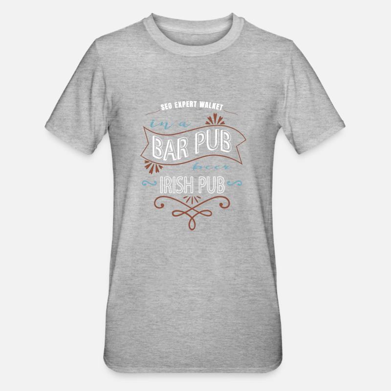 blagues informatique informatique - T-shirt polycoton Unisexe - gris chiné