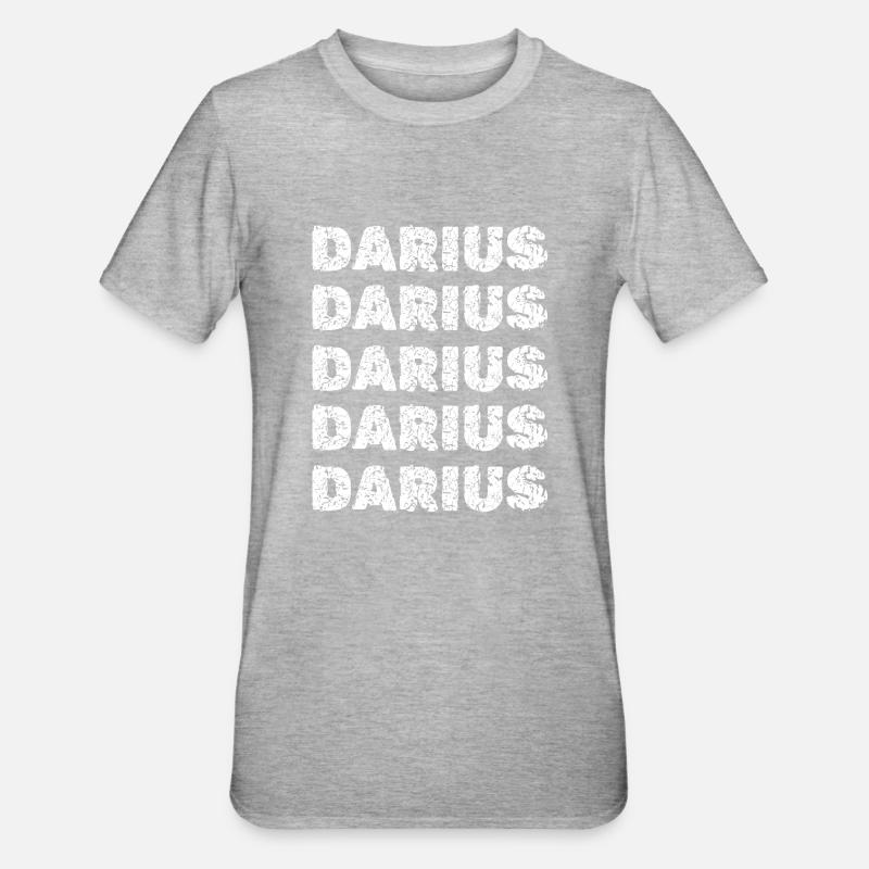 Darius Darius - T-shirt polycoton Unisexe - gris chiné