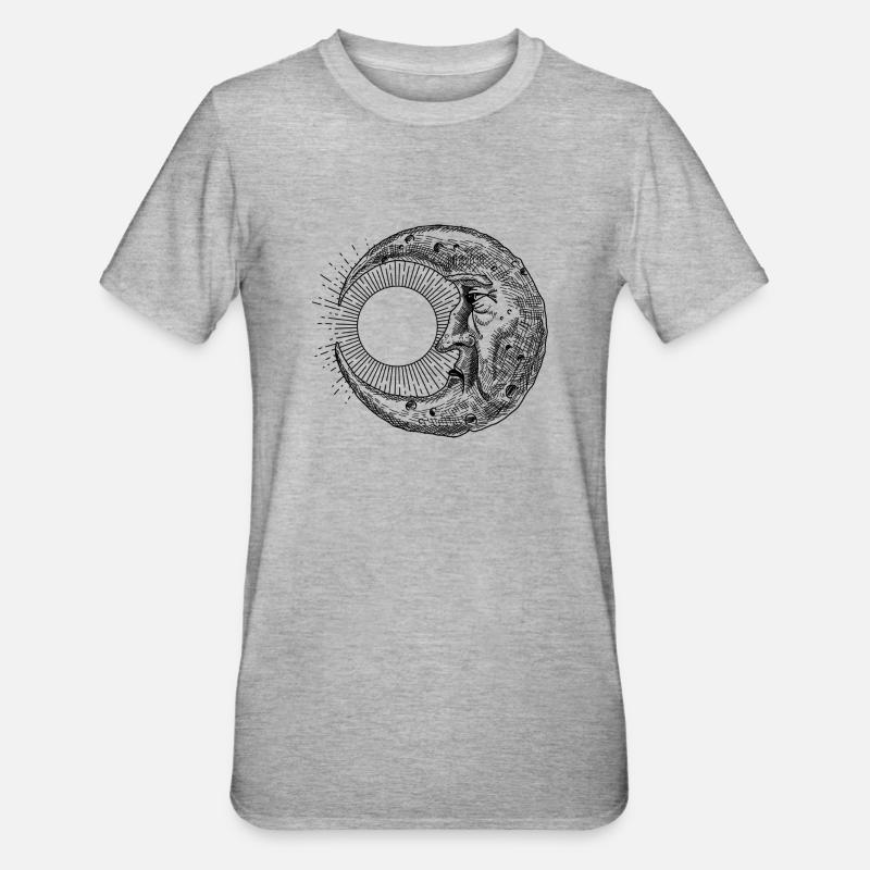 Triste éclipse - T-shirt polycoton Unisexe - gris chiné