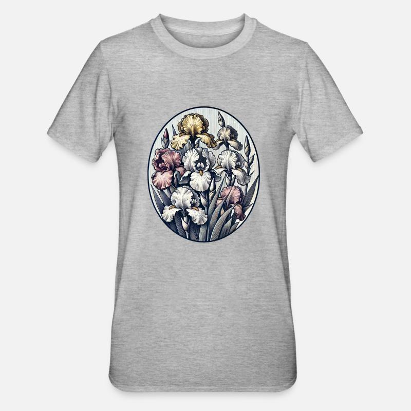 Iris - T-shirt polycoton Unisexe - gris chiné