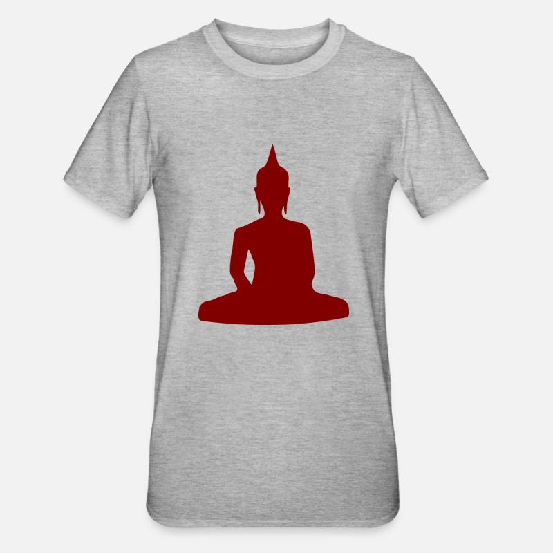 Buddhism - Unisex Polycotton T-Shirt - heather grey
