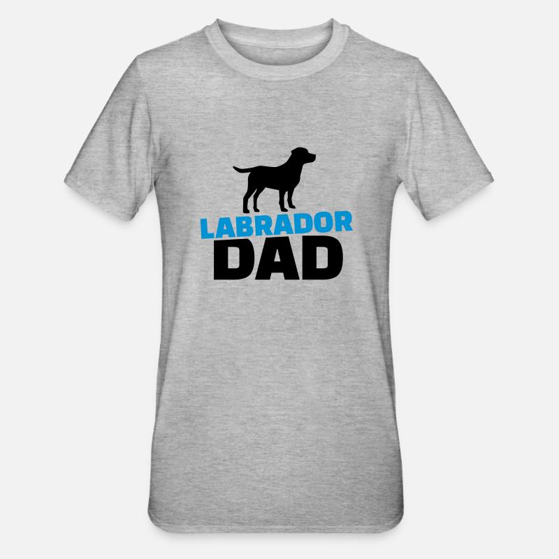 Labrador - Unisex Polycotton T-Shirt - Grau meliert