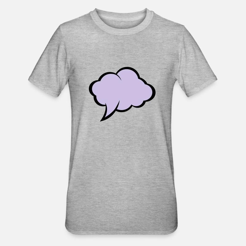 Bulle Comic - T-shirt polycoton Unisexe - gris chiné