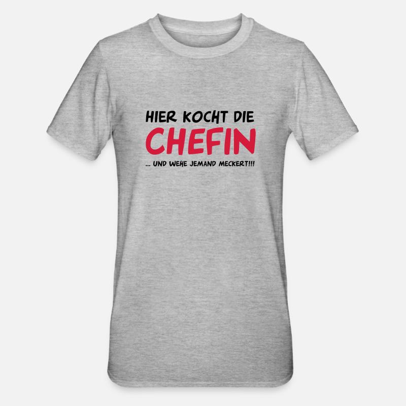 Cuisinier - T-shirt polycoton Unisexe - gris chiné