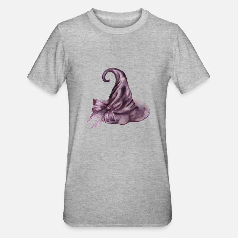 Chapeau de sorcière - T-shirt polycoton Unisexe - gris chiné
