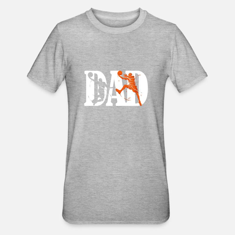 Basketteur Papa - T-shirt polycoton Unisexe - gris chiné