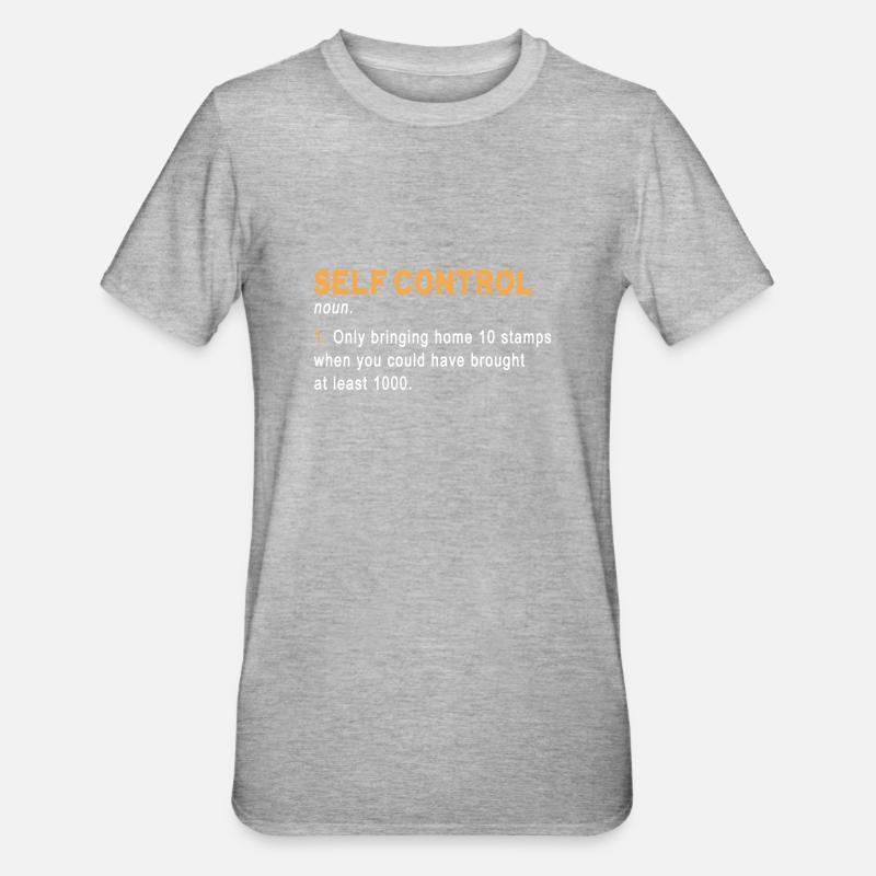 Collectionner les timbres - T-shirt polycoton Unisexe - gris chiné