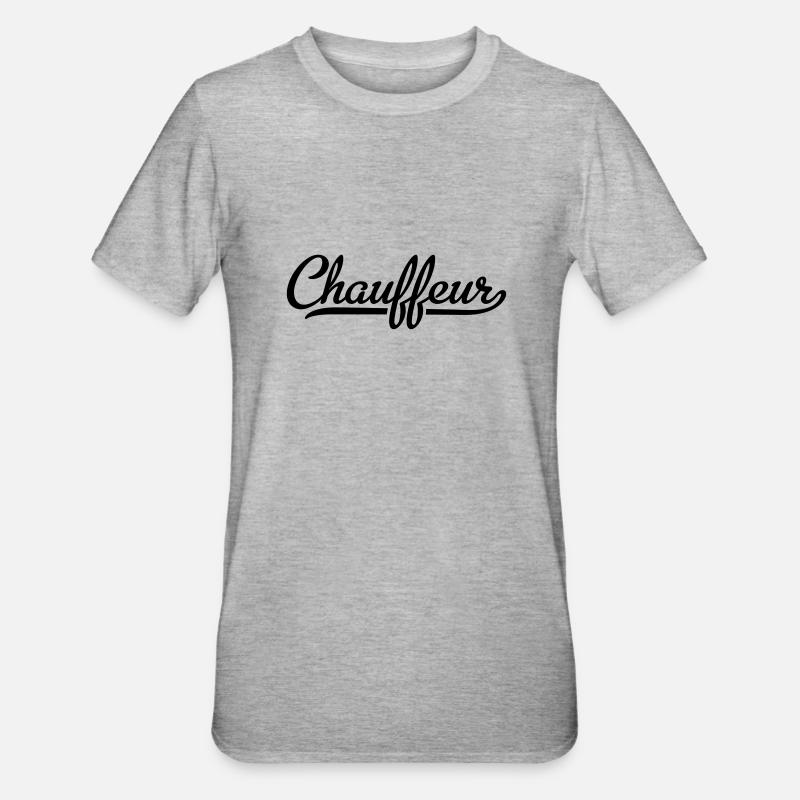 Chauffeur - T-shirt polycoton Unisexe - gris chiné