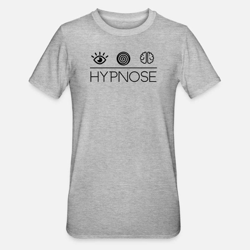 Hypnose T-Shirts Pullover Geschenkideen - Unisex Polycotton T-Shirt - Grau meliert
