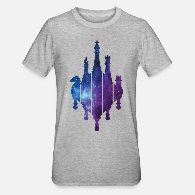 JEU D’ÉCHECS ÉCHECS - T-shirt polycoton Unisexe - gris chiné