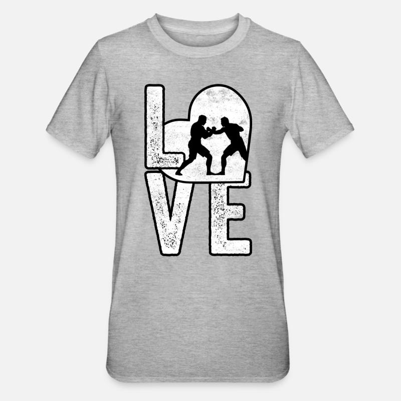 L’amour de la lutte - T-shirt polycoton Unisexe - gris chiné