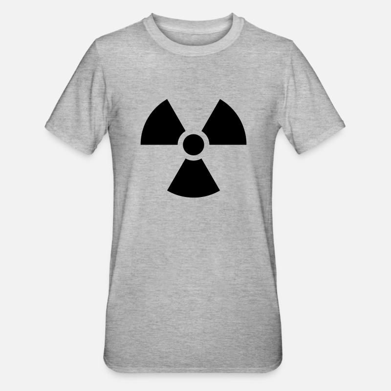 Radioactive Nuclear Danger - Unisex Polycotton T-Shirt - heather grey