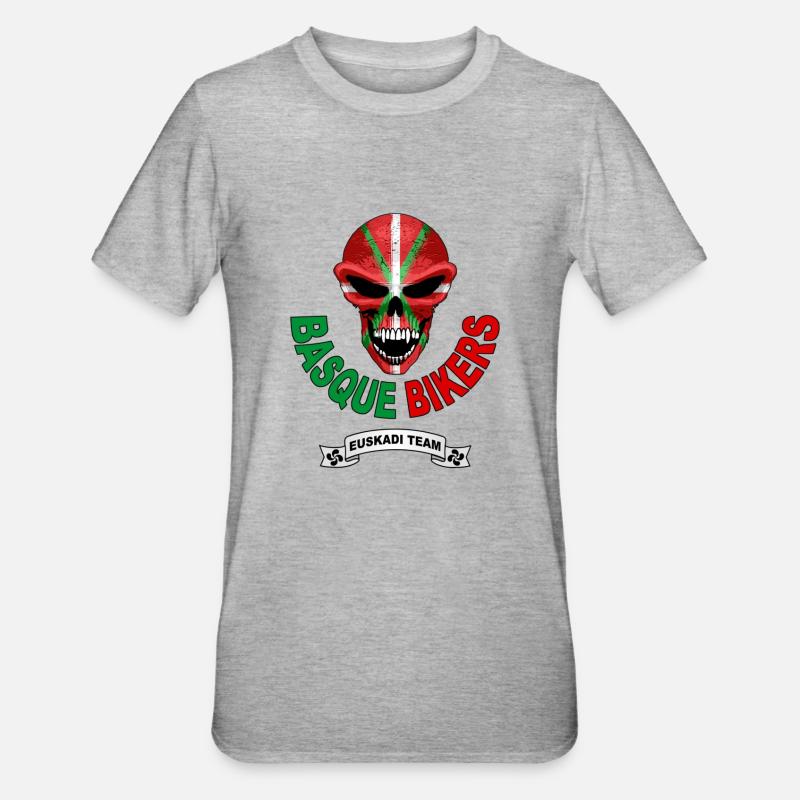 basque biker - T-shirt polycoton Unisexe - gris chiné