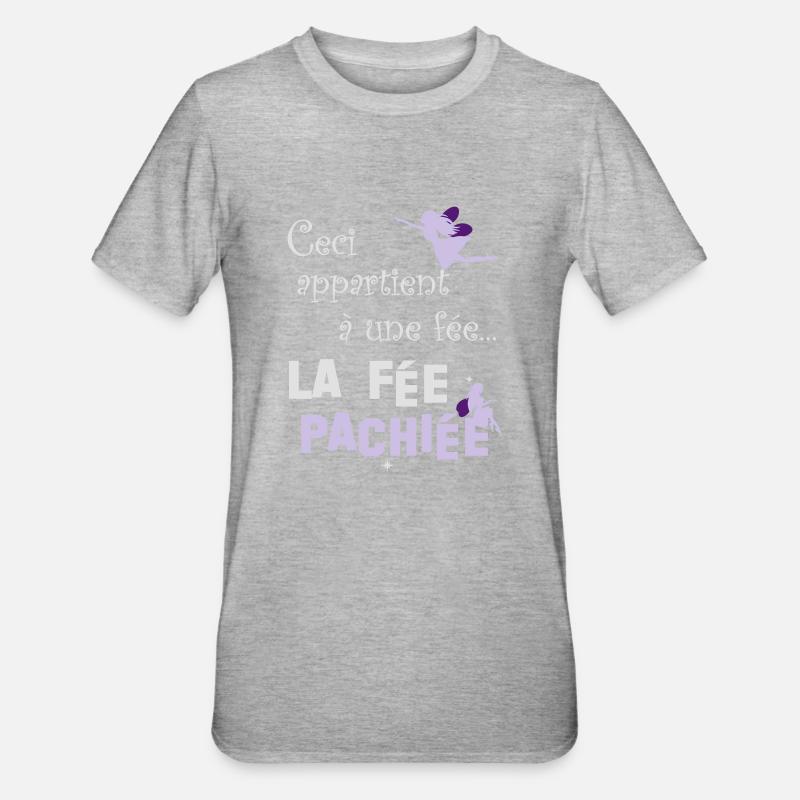 Fée paschiée - T-shirt polycoton Unisexe - gris chiné