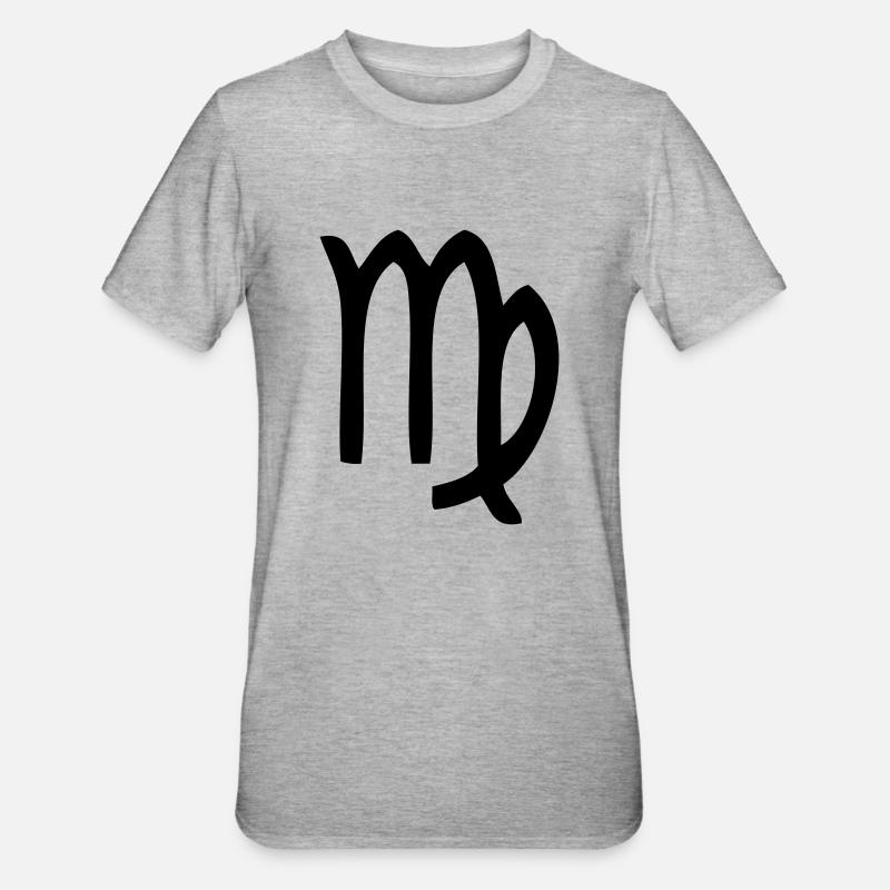sternzeichen leer - Unisex Polycotton T-Shirt - Grau meliert