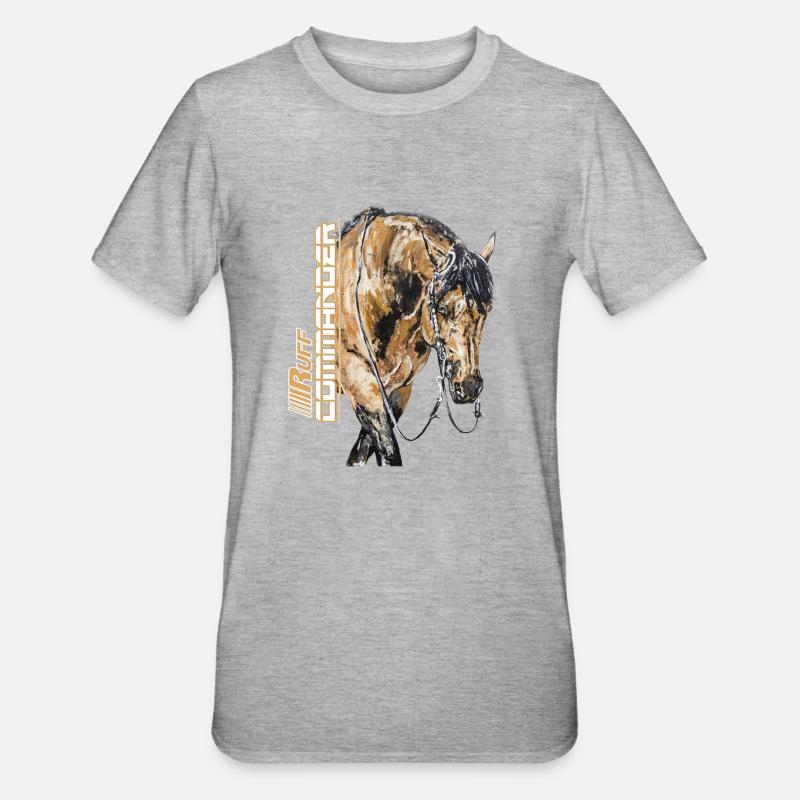 COMMANDANT D'APPEL - T-shirt polycoton Unisexe - gris chiné