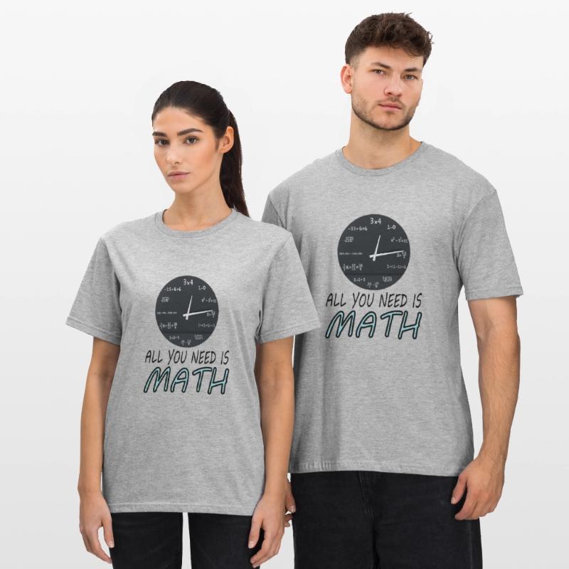 Study Math Student Math Study Gift Unisex Polycotton T-Shirt
