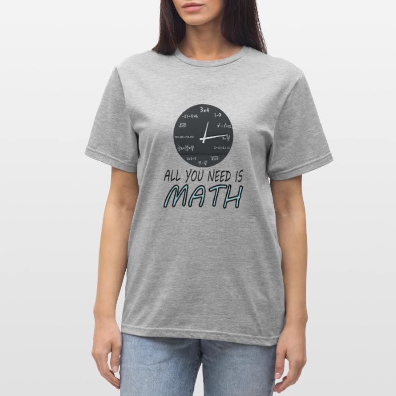 Study Math Student Math Study Gift Unisex Polycotton T-Shirt