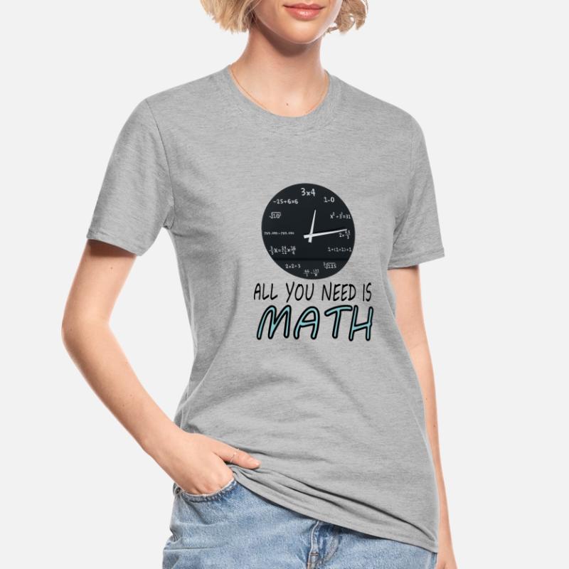 Study Math Student Math Study Gift Unisex Polycotton T-Shirt