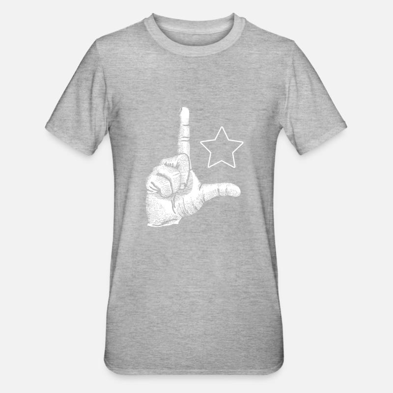 L de Lula - T-shirt polycoton Unisexe - gris chiné