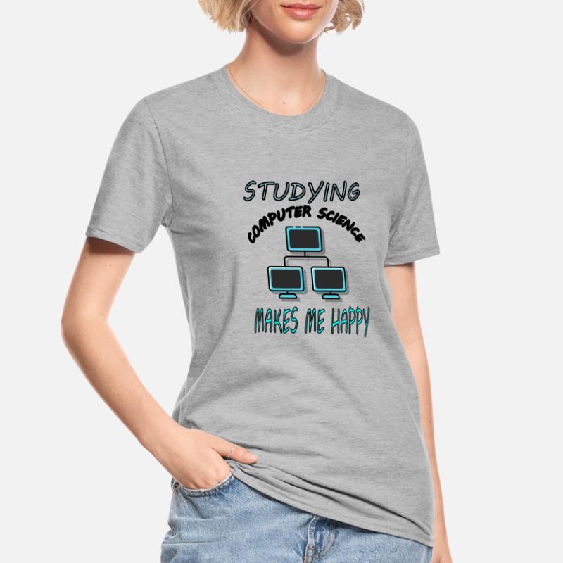 Study Computer Science Computer Science Student Gift Unisex Polycotton T-Shirt