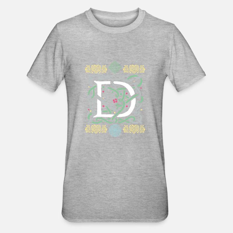 D - Unisex Polycotton T-Shirt - heather grey