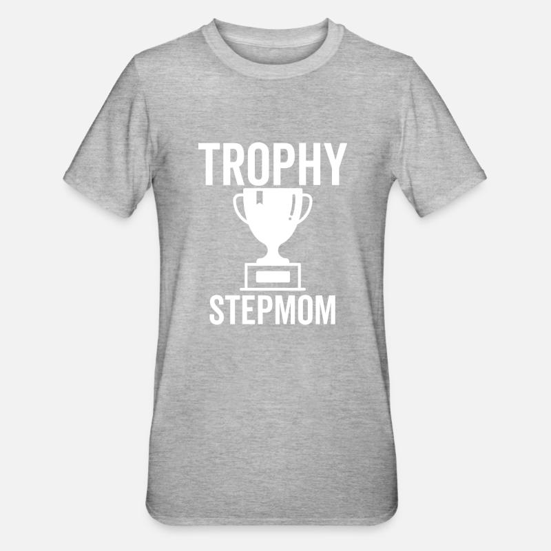Trophäe Stiefmutter - Unisex Polycotton T-Shirt - Grau meliert