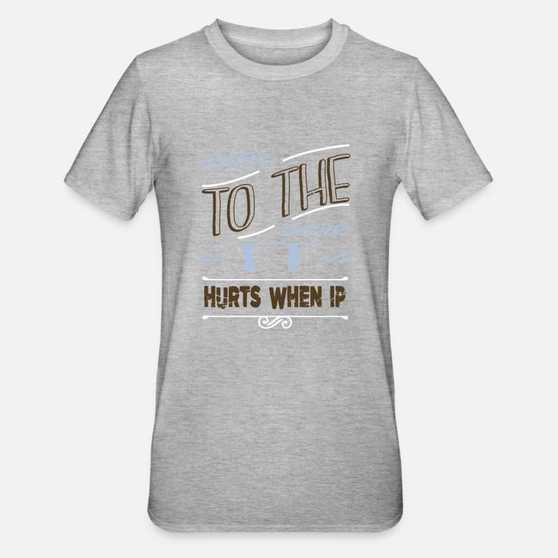 déclaration programmation humour hacker fans - T-shirt polycoton Unisexe - gris chiné