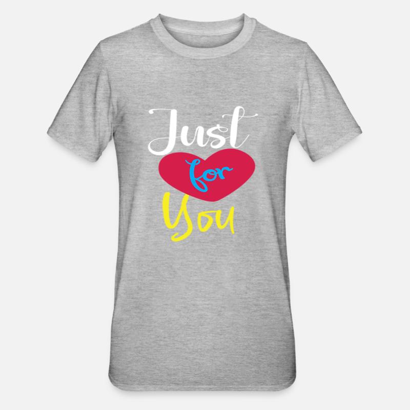 Juste pour vous - T-shirt polycoton Unisexe - gris chiné