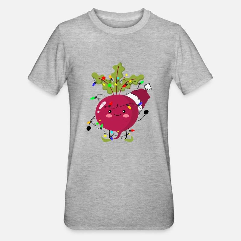 Beetroot in celebration! - Unisex Polycotton T-Shirt - heather grey