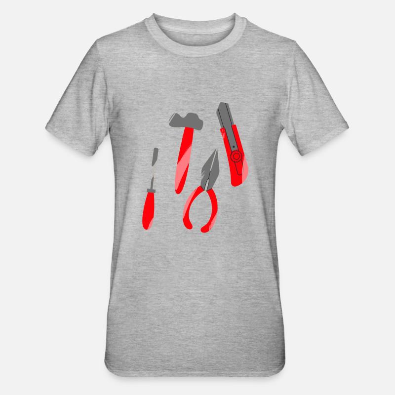 Artisan à la recherche d’un outil de conception - T-shirt polycoton Unisexe - gris chiné