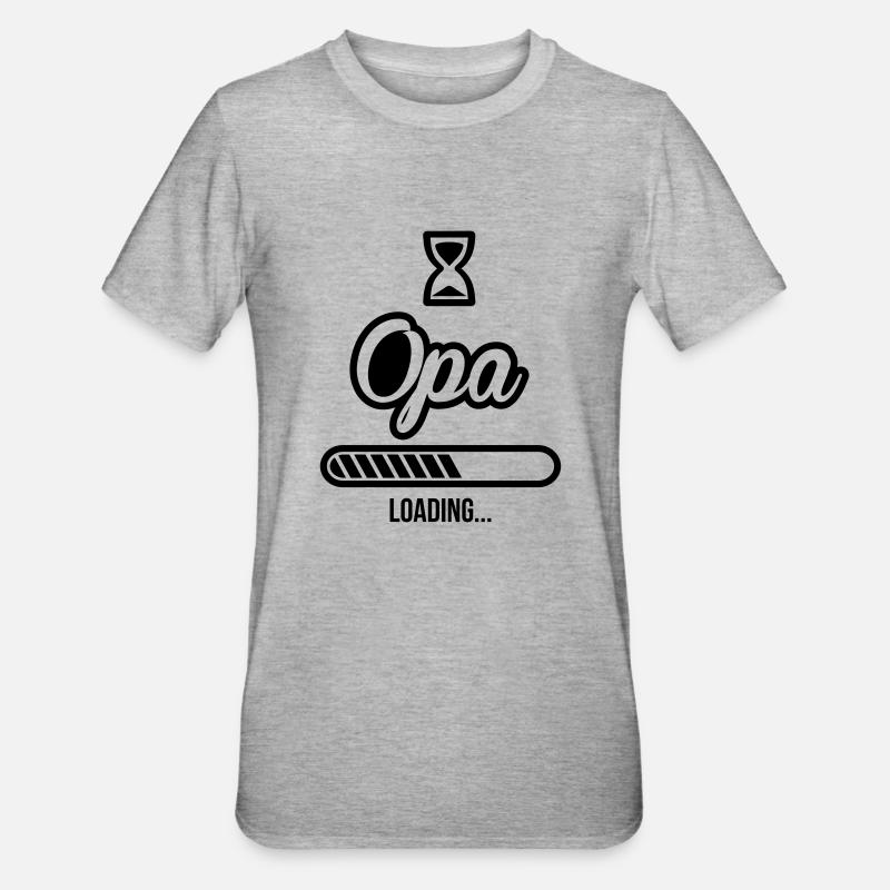 Opa Loading - Unisex Polycotton T-Shirt - Grau meliert