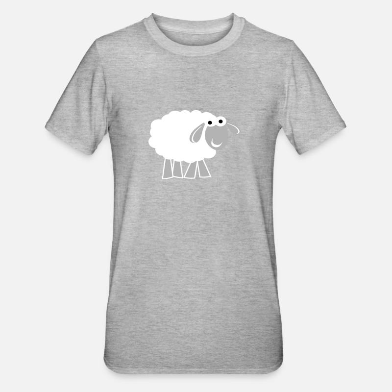 Mouton - T-shirt polycoton Unisexe - gris chiné