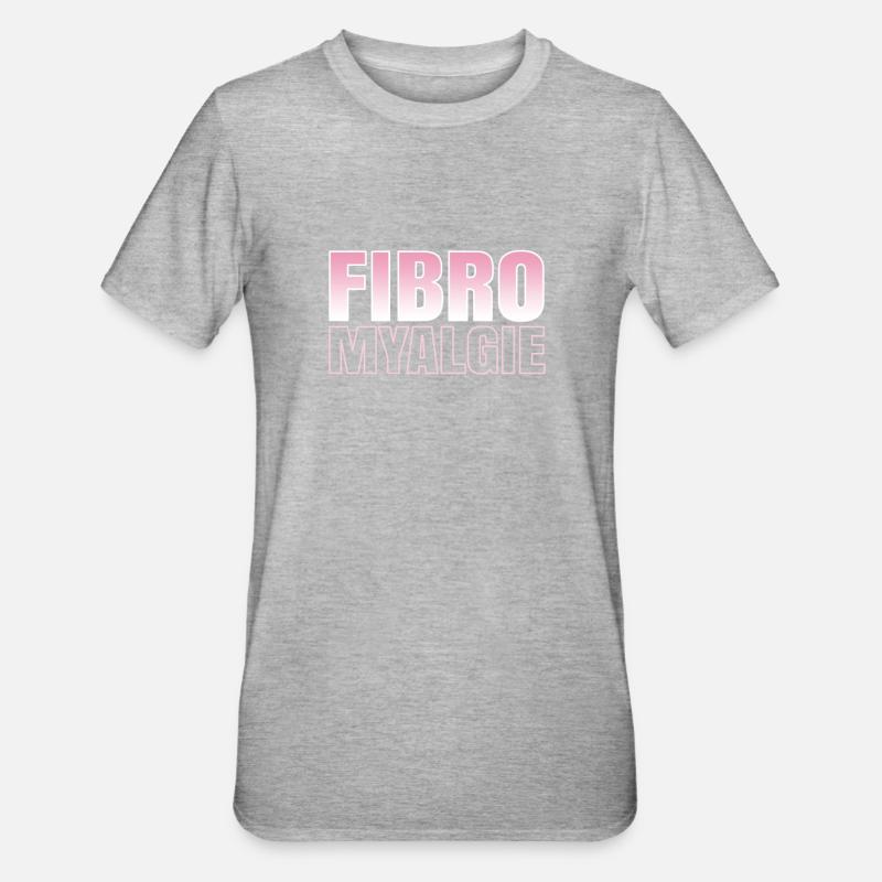 Fibromyalgie. - T-shirt polycoton Unisexe - gris chiné