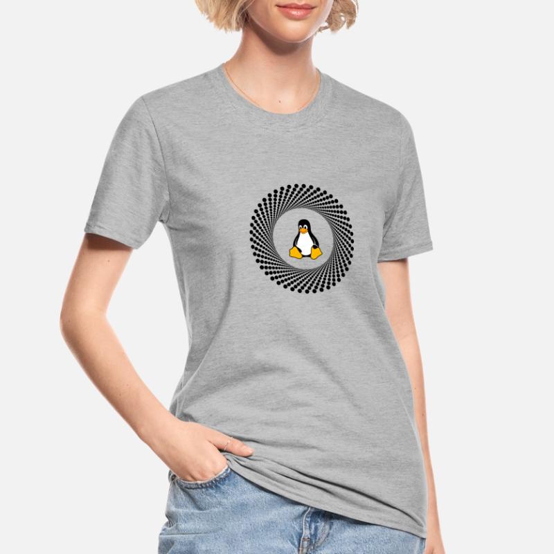 Computer System Pinguin Nerd pc inside Programm lo Unisex Polycotton T-Shirt