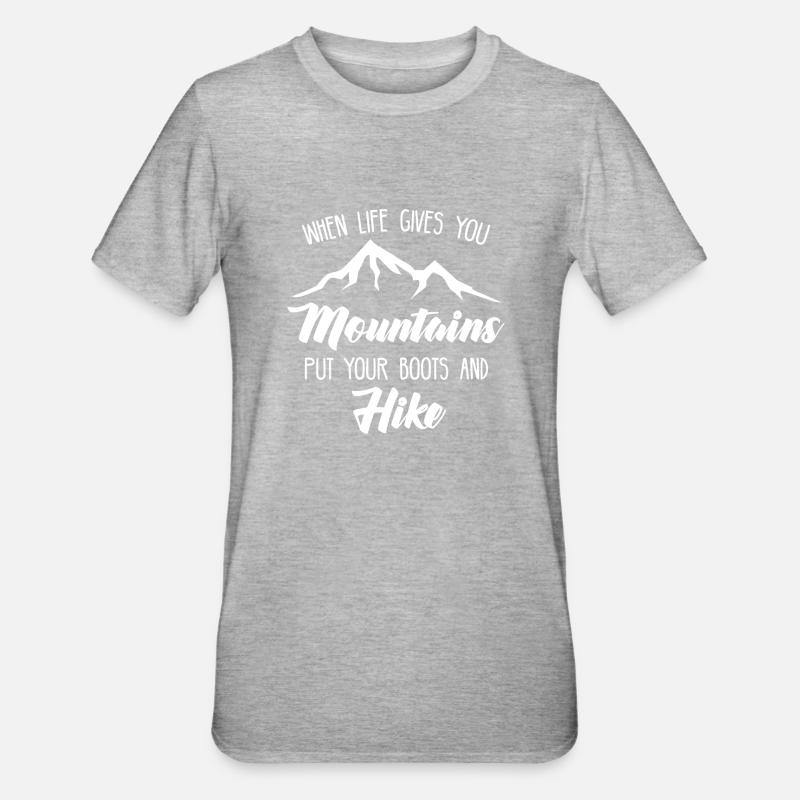 Climbing - climbing - gift - Unisex Polycotton T-Shirt - heather grey