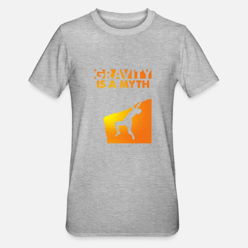 Climbing / Climber / Gift - Unisex Polycotton T-Shirt - heather grey