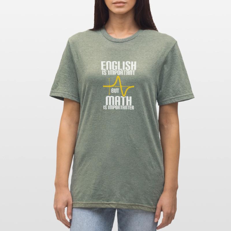 MATH EST PLUS IMPORTANT QUE L'ANGLAIS - MATH - COMPUTING T-shirt polycoton Unisexe