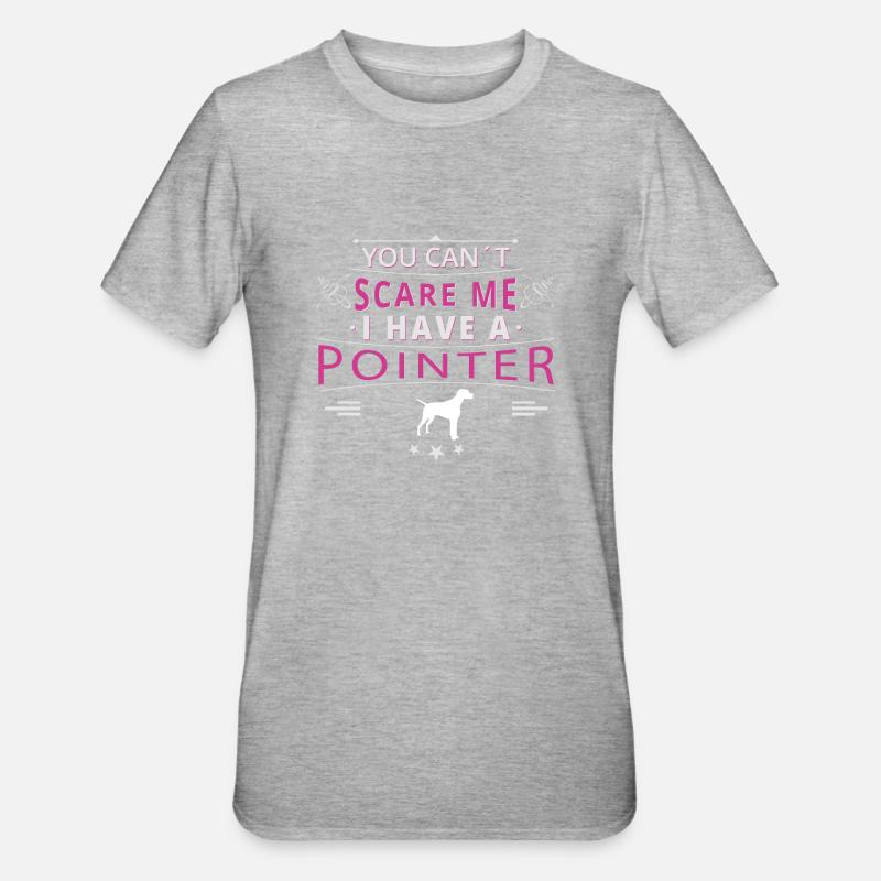 English pointer scare pointer - Unisex Polycotton T-Shirt - heather grey